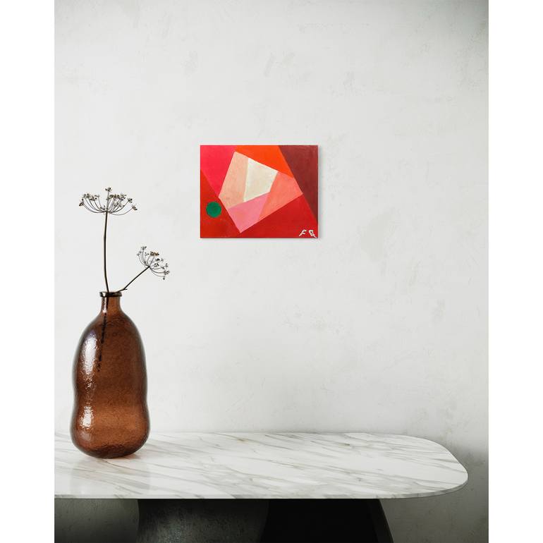 Original Bauhaus Abstract Painting by Flying B