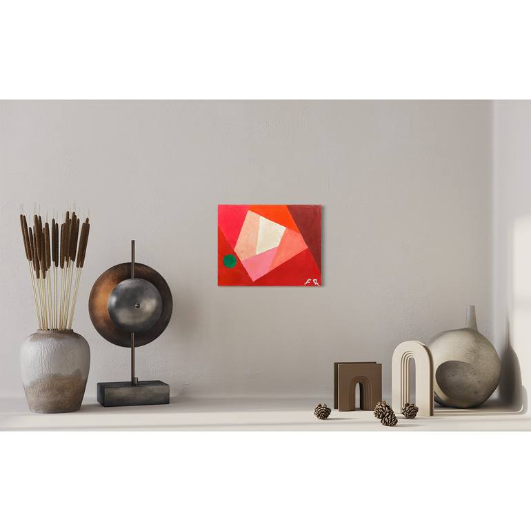 Original Bauhaus Abstract Painting by Flying B