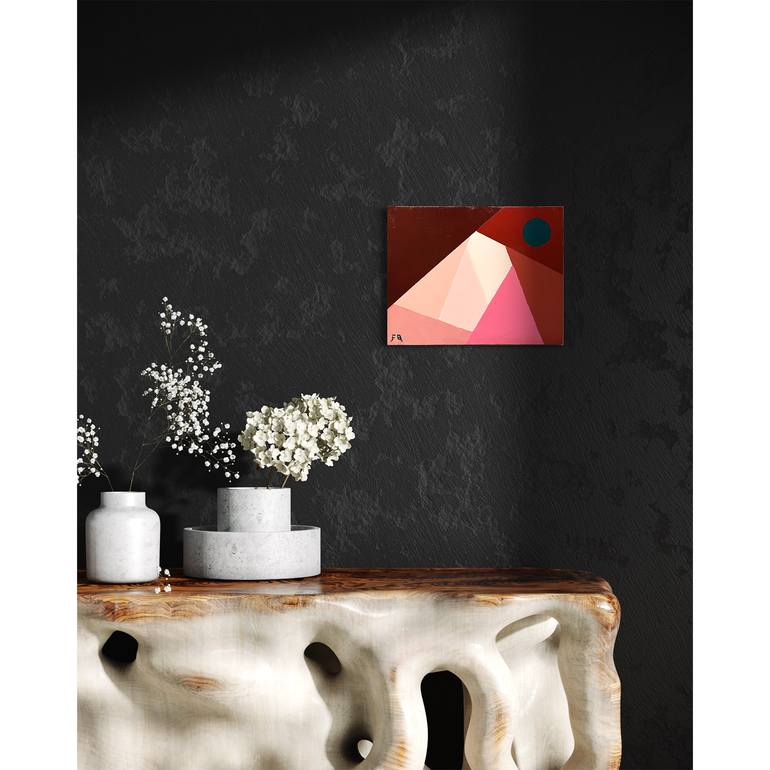 Original Bauhaus Abstract Painting by Flying B