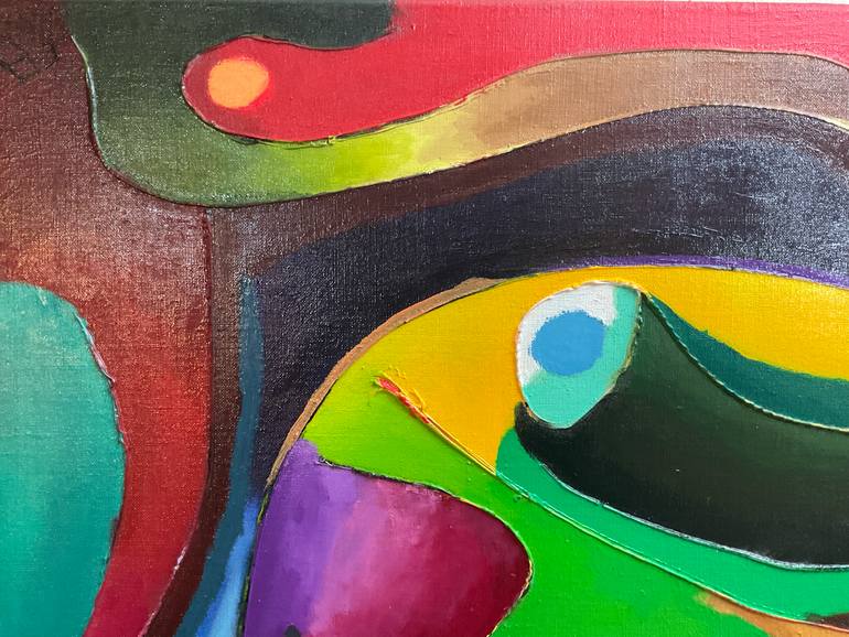 Original Conceptual Abstract Painting by Flying B