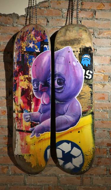 Original Street Art Graffiti Paintings by ASIN Chicken's Farm