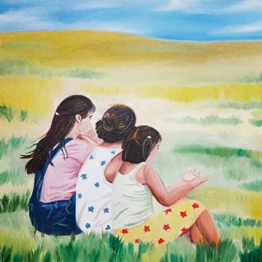 Original Impressionism Children Paintings by Prajakta Naik