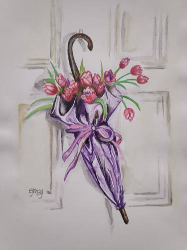 Original Floral Paintings by Elena Lav