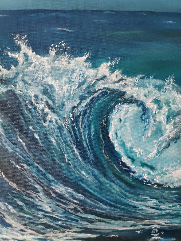 Wave # 1 Painting by Elena Lav | Saatchi Art