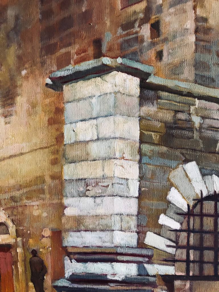 Original Figurative Cities Painting by Genya Gritchin