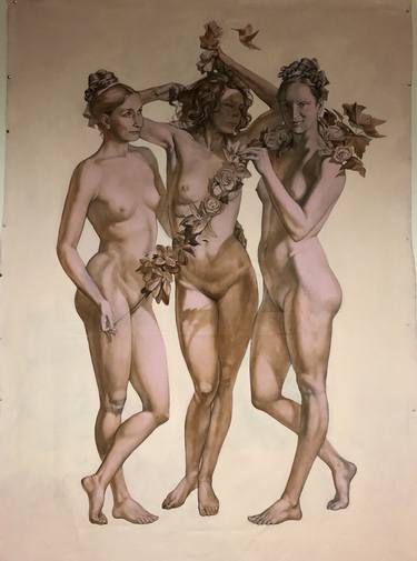 Print of Figurative Nude Paintings by Genya Gritchin