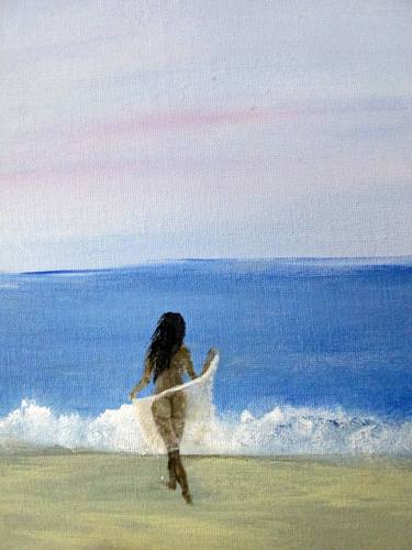 Print of Modern Beach Paintings by Anastasia Shaverina