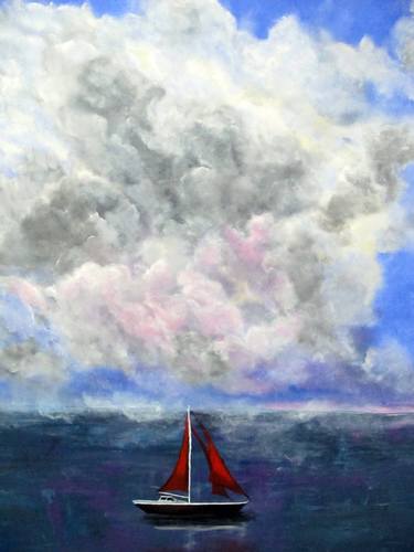 Print of Boat Paintings by Anastasia Shaverina