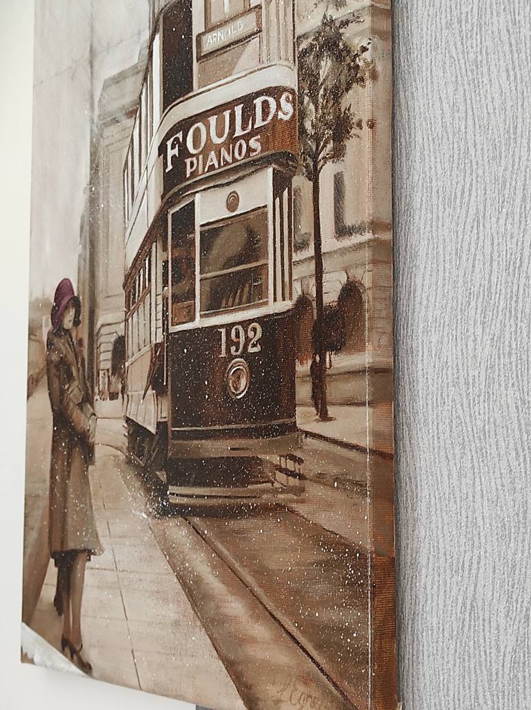 Original Realism Cities Painting by Larissa Egner