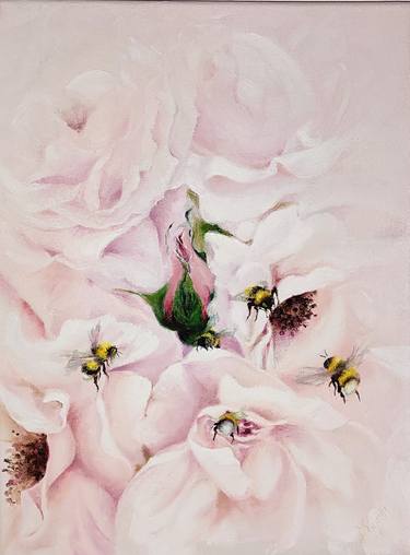 Original Floral Painting by Larissa Egner