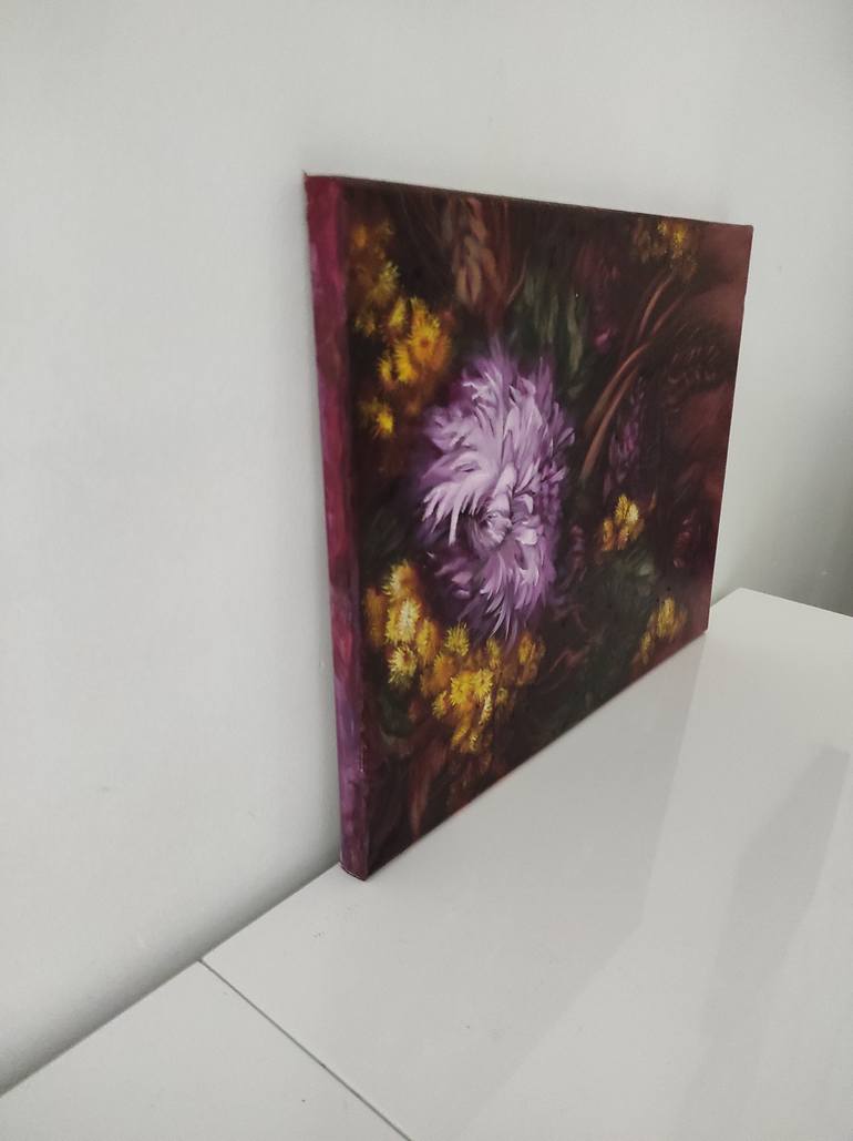 Original Expressionism Floral Painting by Larissa Egner