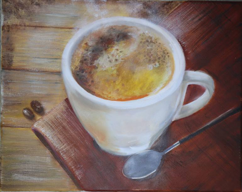 coffee cup painting