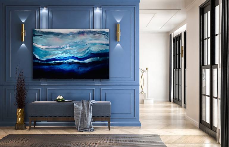 Original Abstract Seascape Painting by Melissa Renee