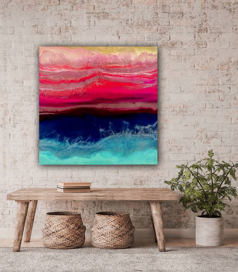 Original Abstract Seascape Painting by Melissa Renee