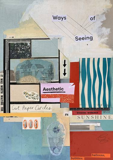 Original Abstract Collage by Les Jones