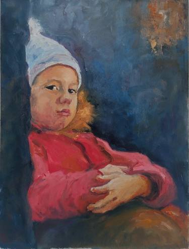 Original Realism Kids Paintings by Anna Prydatko