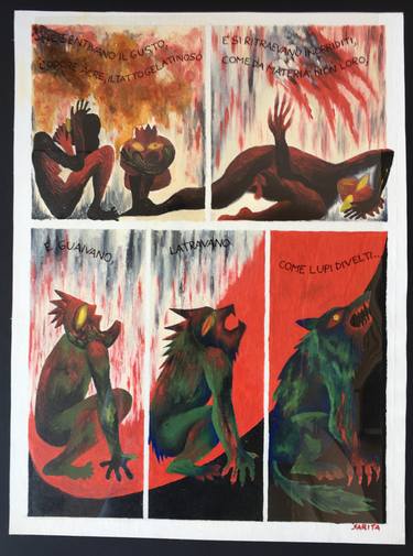 Print of Abstract Expressionism Comics Paintings by SARAH C A T