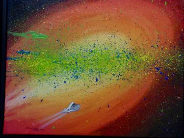 Original Outer Space Paintings by Gilbert Lessard