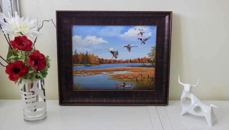 Original Documentary Nature Painting by Gilbert Lessard