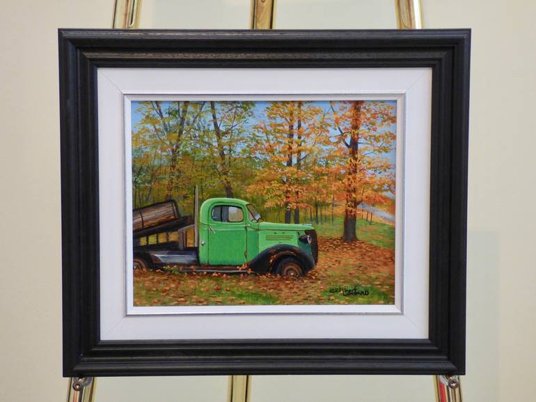 Original Automobile Painting by Gilbert Lessard