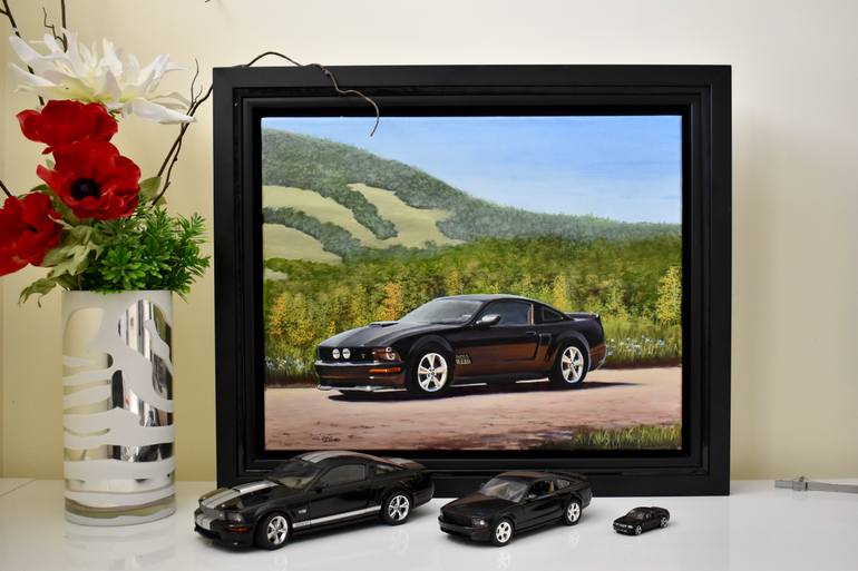 Original Illustration Transportation Painting by Gilbert Lessard