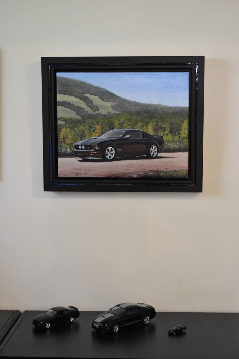 Original Illustration Transportation Painting by Gilbert Lessard
