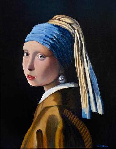 Study of Vermeer’s Girl with the Pearl Earring thumb