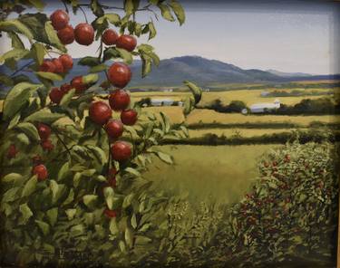 Original Impressionism Landscape Painting by Gilbert Lessard