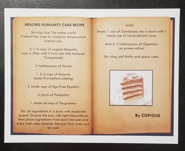 HEALING HUMANITY CAKE RECIPE - Limited Edition of 10 thumb