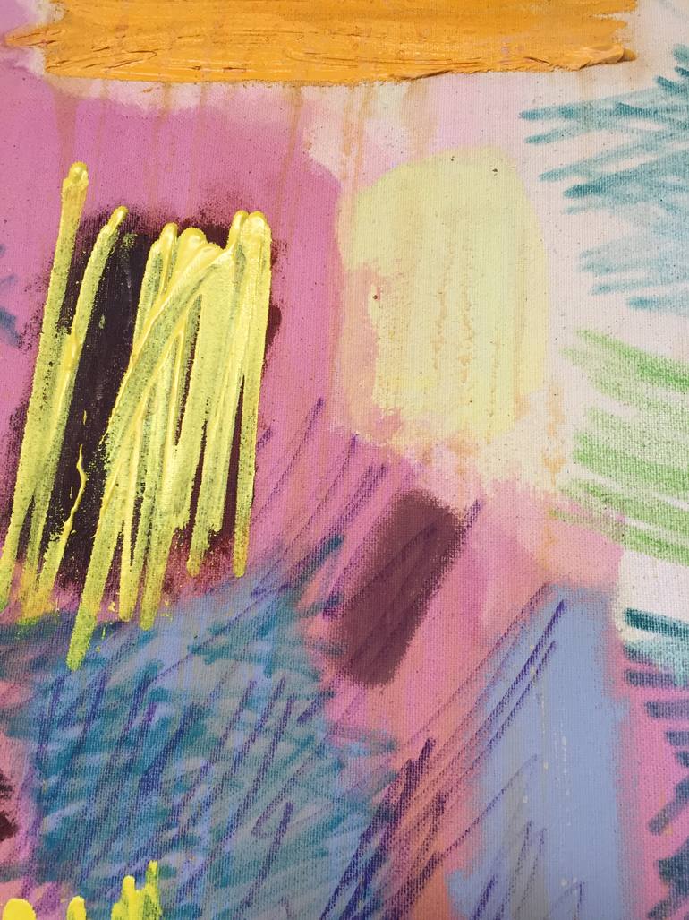 Original Abstract Expressionism Abstract Painting by Raquel Garin