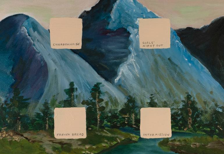 Original Conceptual Language Painting by Dan Nelson