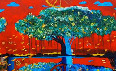 The Tree of the Universse Acrylic on canvas 140х230 thumb
