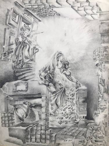 Print of Realism Religion Drawings by Enrique Francisco Medina