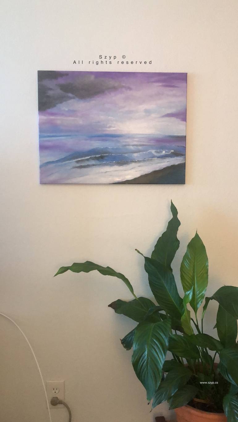 Original Fine Art Seascape Painting by Mara G Szyp