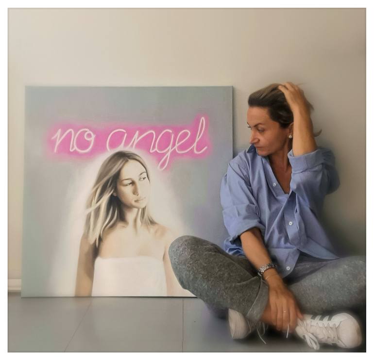 Original Contemporary People Painting by Christina Michalopoulou