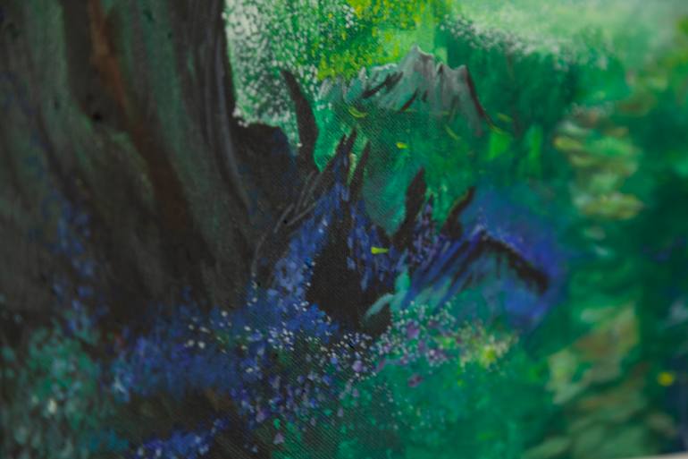 Original Abstract Expressionism Fantasy Painting by Kristina Poljansek