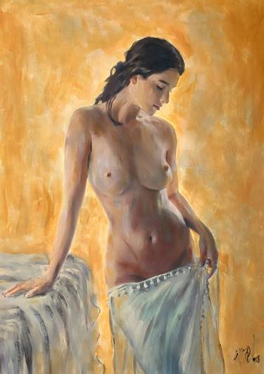 Print of Figurative Nude Paintings by William Oxer FRSA