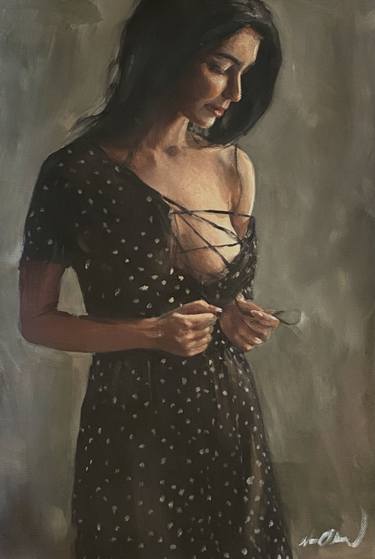 Print of Figurative Women Paintings by William Oxer FRSA