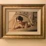 Framed, viewed directly on