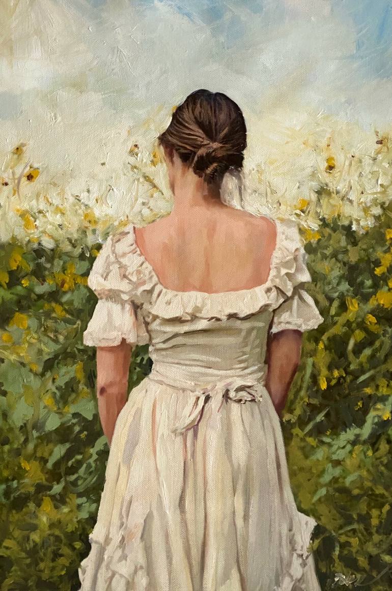 'To Kiss The Sunflowers' Painting by William Oxer FRSA | Saatchi Art
