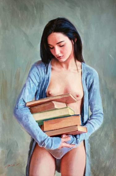 Original Figurative Nude Paintings by William Oxer
