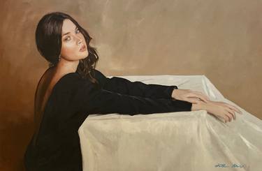 Original Figurative Women Paintings by William Oxer