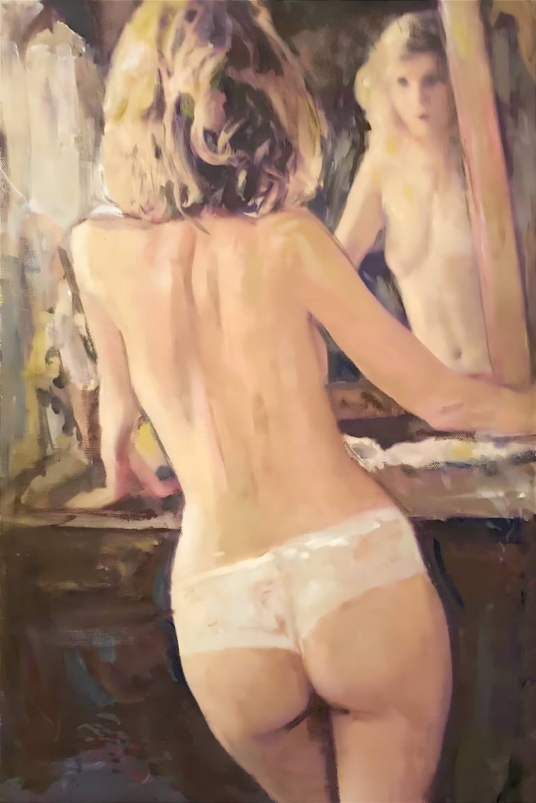 Print of Art Deco Nude Paintings by William Oxer