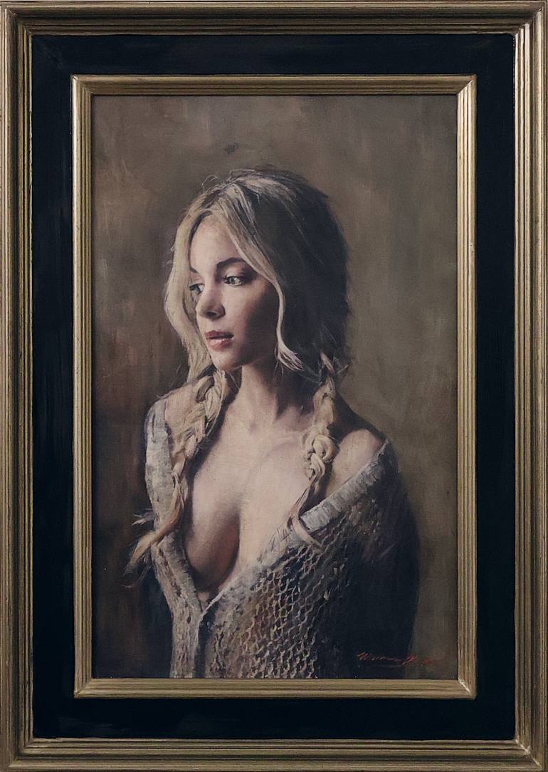 Original Classicism Women Painting by William Oxer