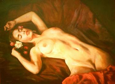 Print of Figurative Erotic Paintings by William Oxer