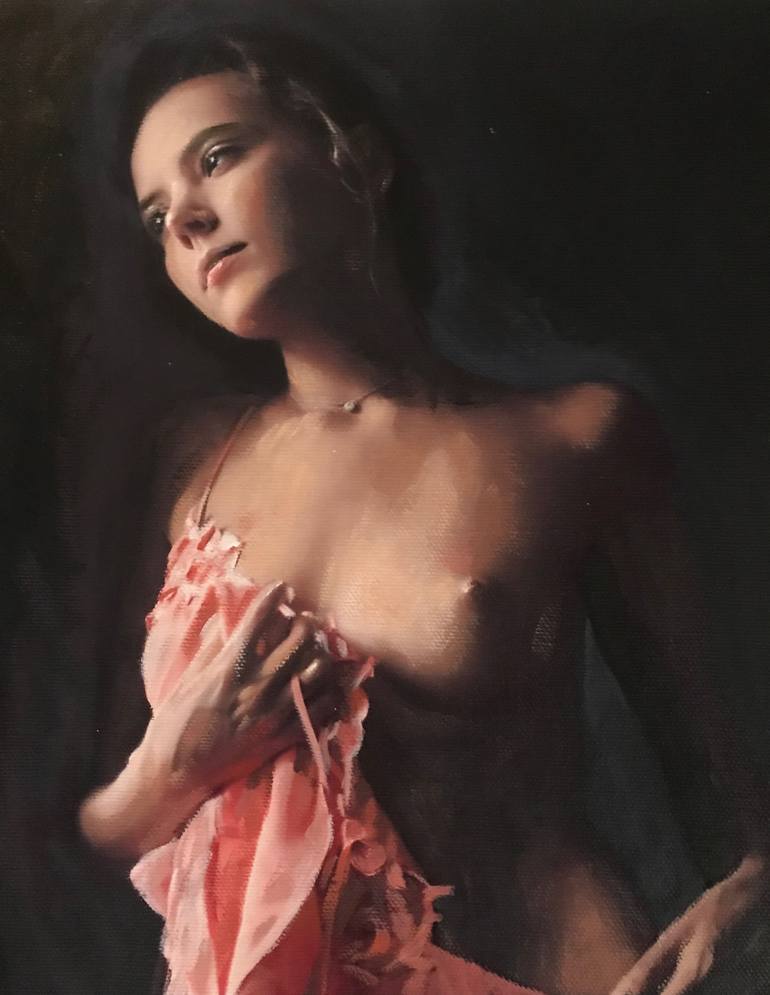 Original Figurative Nude Painting by William Oxer