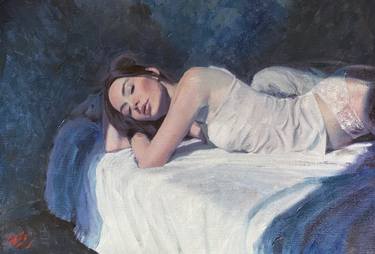 Print of Figurative Women Paintings by William Oxer FRSA