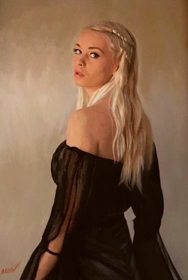 Original Figurative Women Paintings by William Oxer