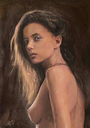 Print of Figurative Nude Paintings by William Oxer FRSA