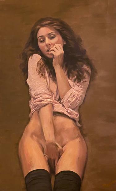 Original Figurative Erotic Paintings by William Oxer FRSA